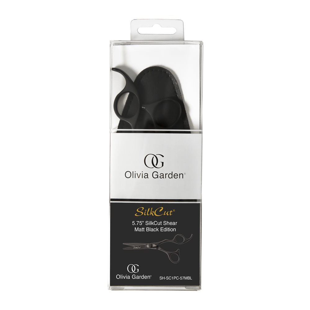 Olivia Garden Silkcut 575 Mattsvart – Frisörsax
