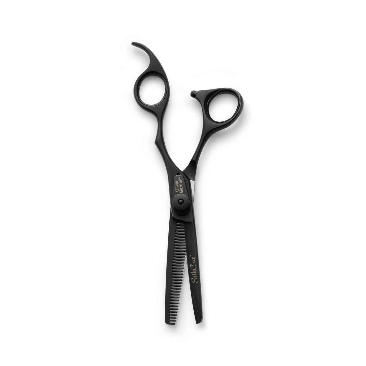 Olivia Garden OG Silkcut 635 thinner matt black frisörsax
