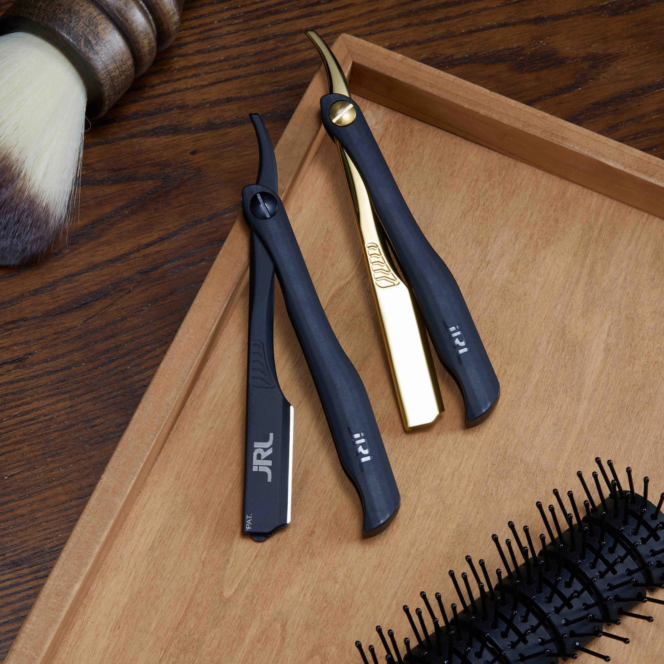 JRL Magnetic Straight Edge Razor - Black
