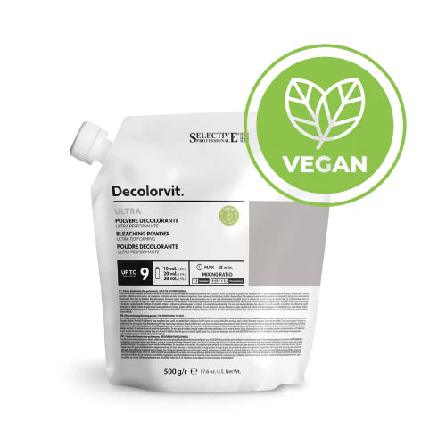Decolorvit Ultra 500 G – Extremt Blekningspulver Upp Till 9 Nivåer | Professionell Hårblekning från Selective Professional