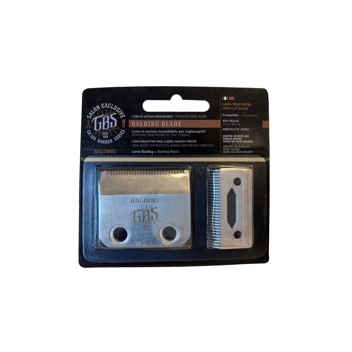 GBS Semi-Flat Stainless Steel Blade FOR ABS Zero