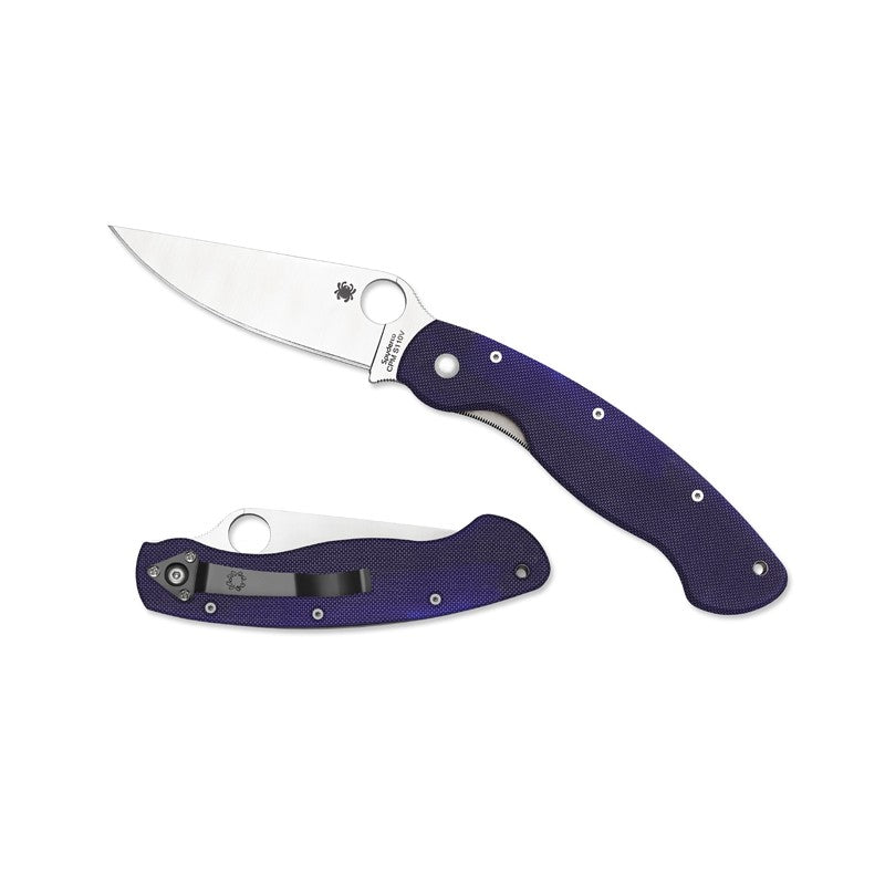 Spyderco Military Model Dark Blue Fällkniv