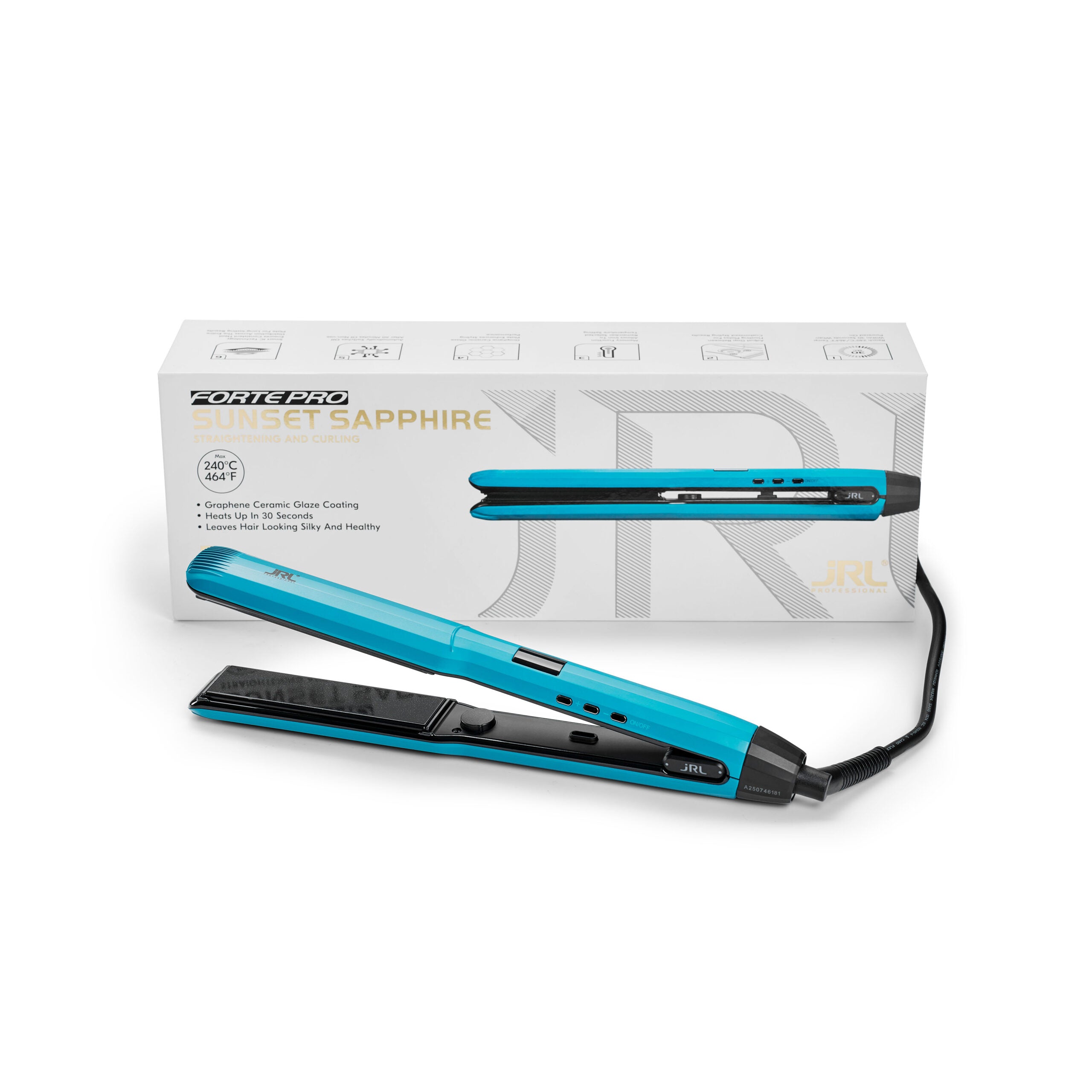 JRL Straight AND Curl Iron 2.8 Sunset Sapphire – Plattång
