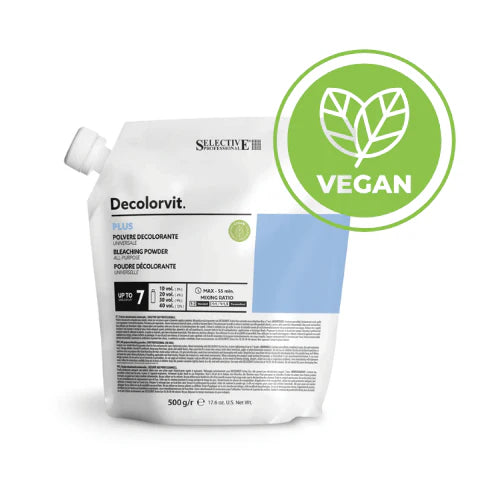 Decolorvit Plus 500 G – Blått Blekningspulver Upp Till 7 Nivåer från Selective Professional