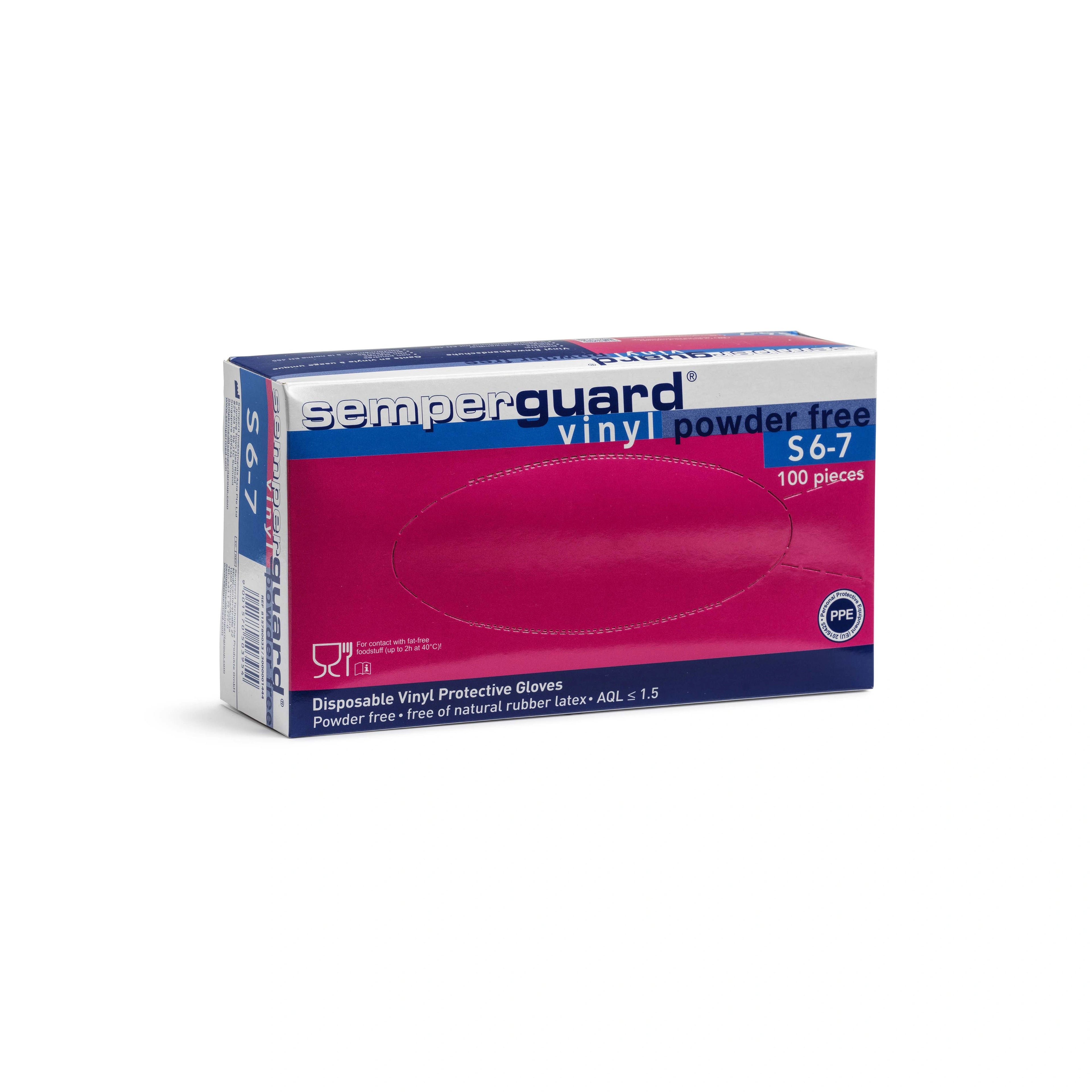 Semperguard Vinyl powderfree S – handske