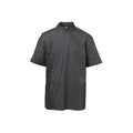 BH Capes Black Pinstriped barber jacket, L – klippkappa