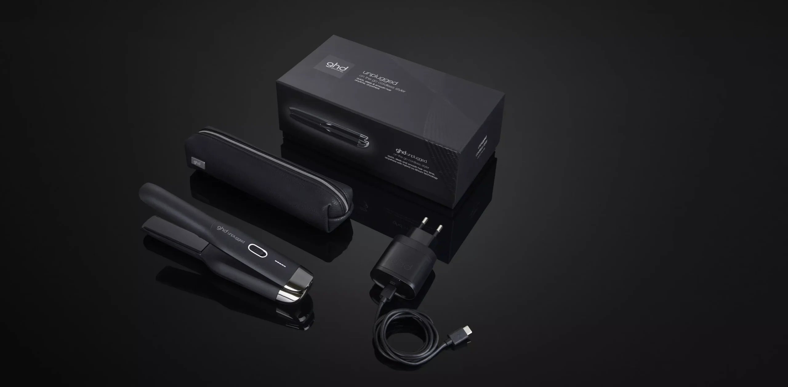 GHD Unplugged Styler (22MM Platta) I Svart