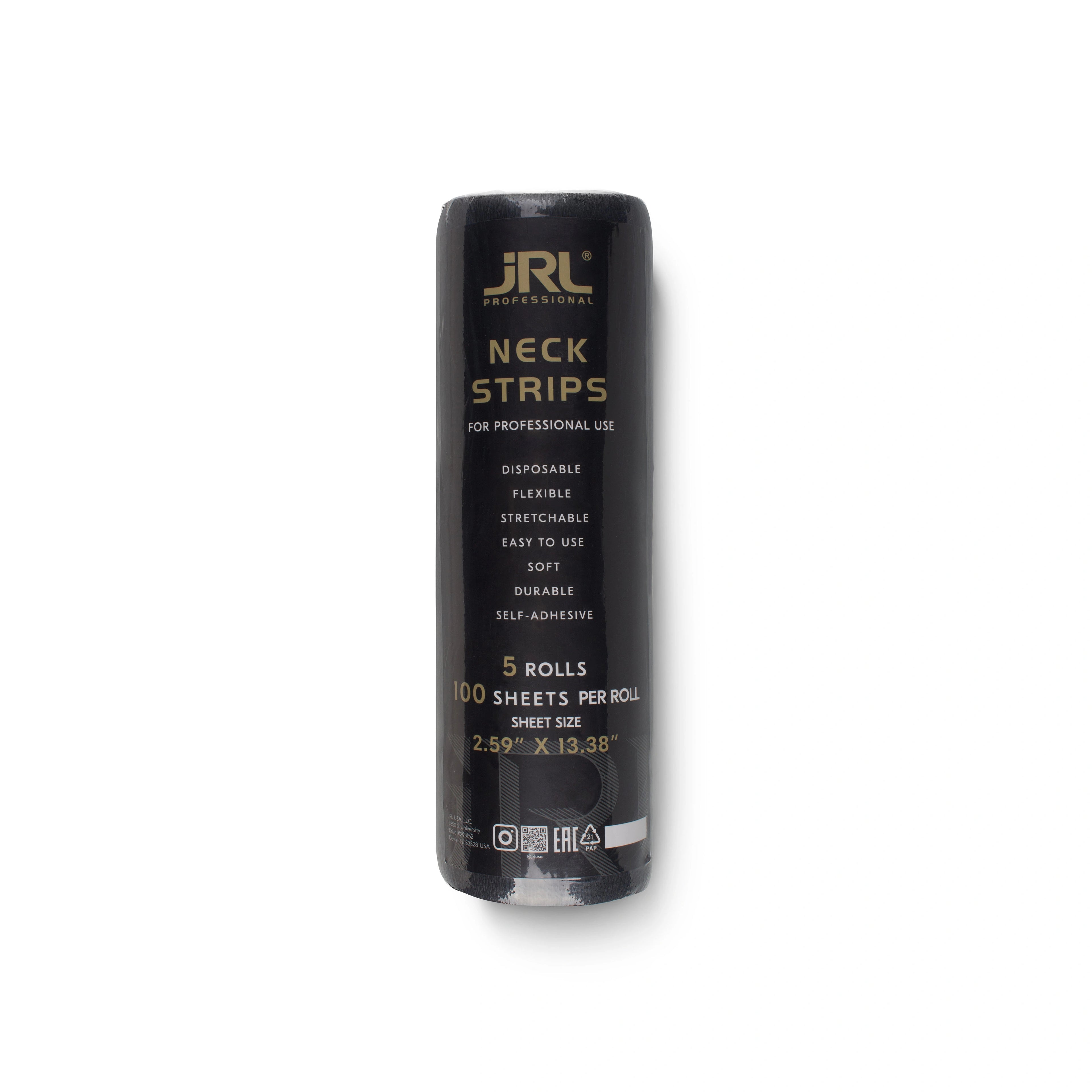 JRL Neck Strips, Svart – nackpapper