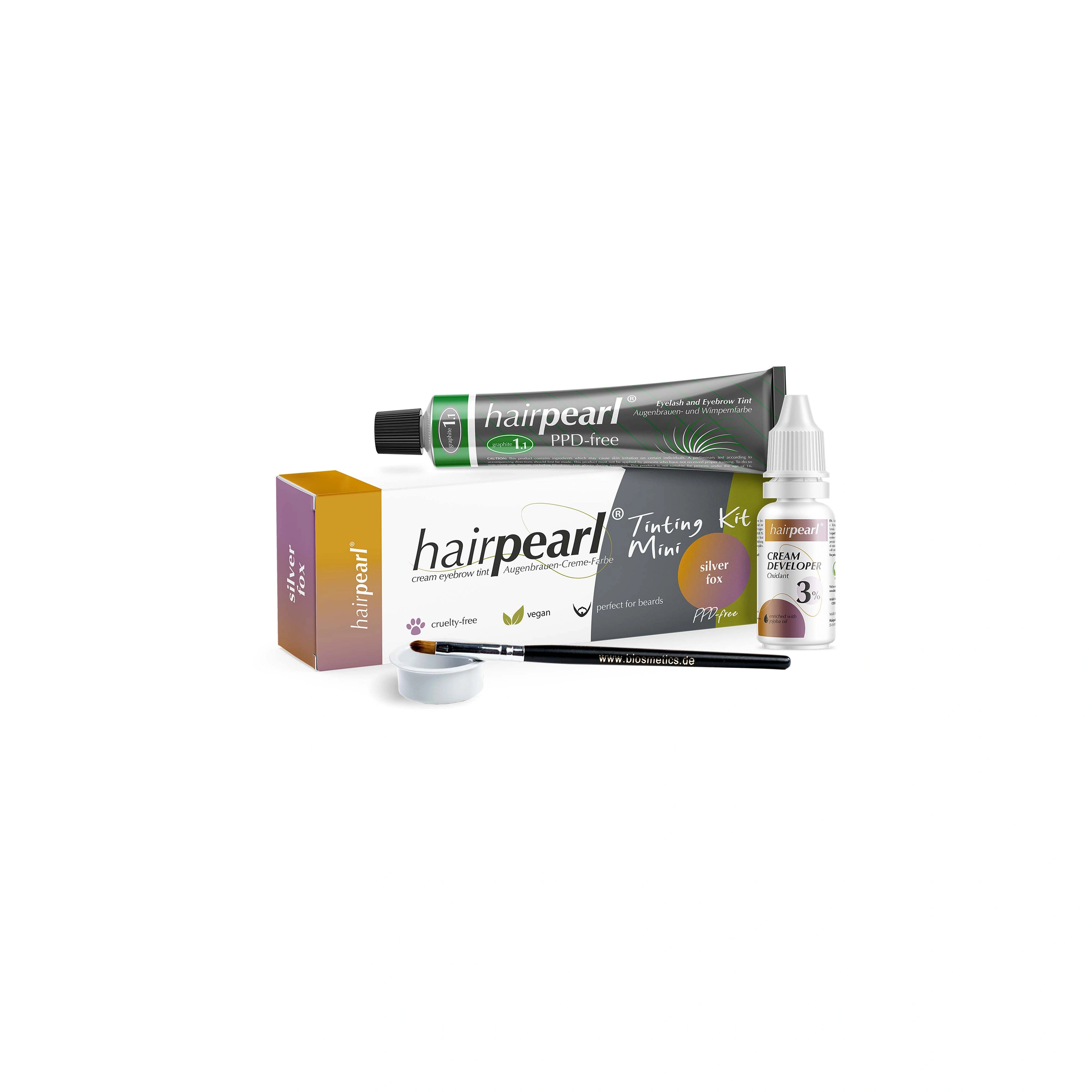 Hair Pearl Hairpearl Tinting kit mini PPD free No 1.1 Graphite Grey – hårfärg