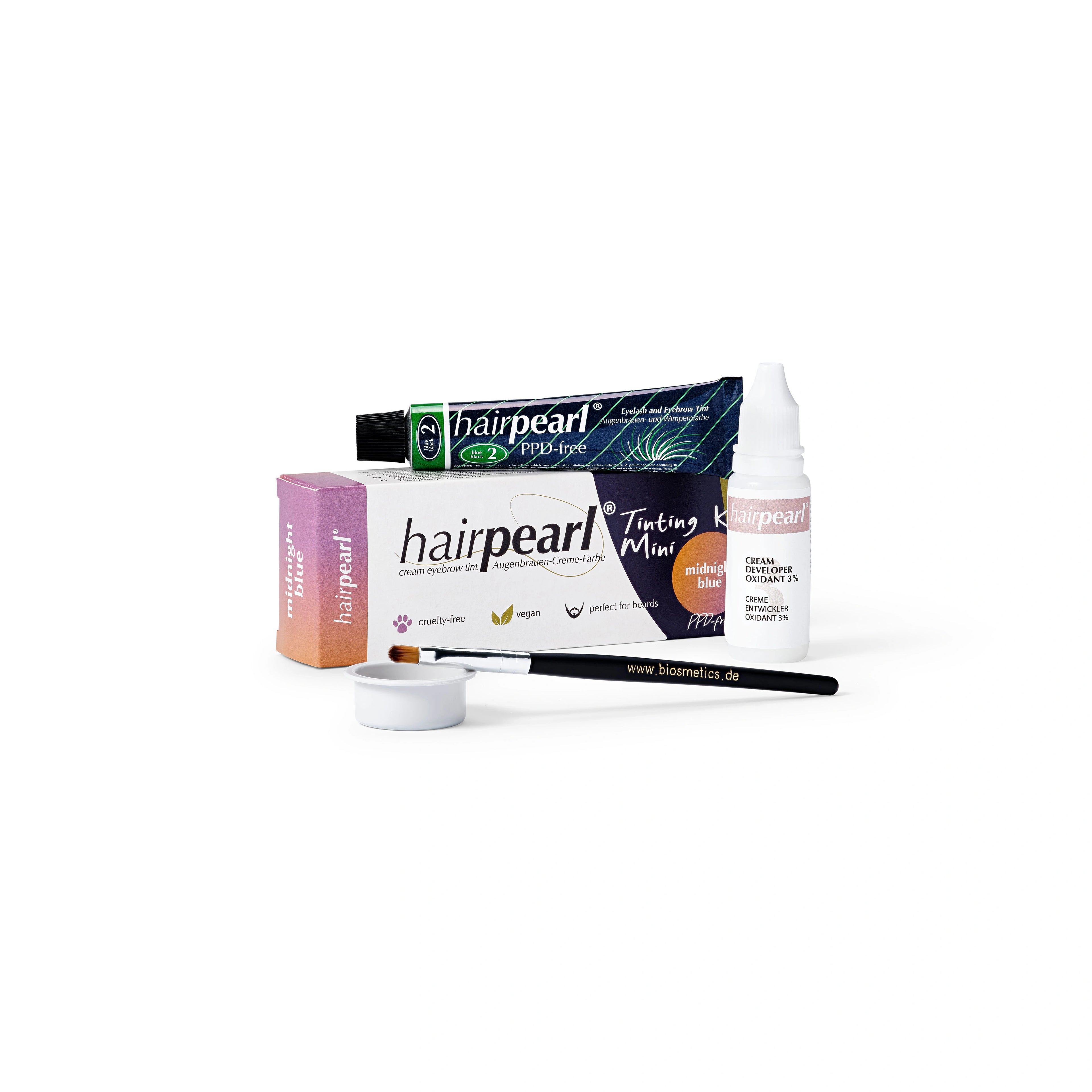Hair Pearl Hairpearl Tinting kit mini PPD free No 2 Blue Black – hårfärg