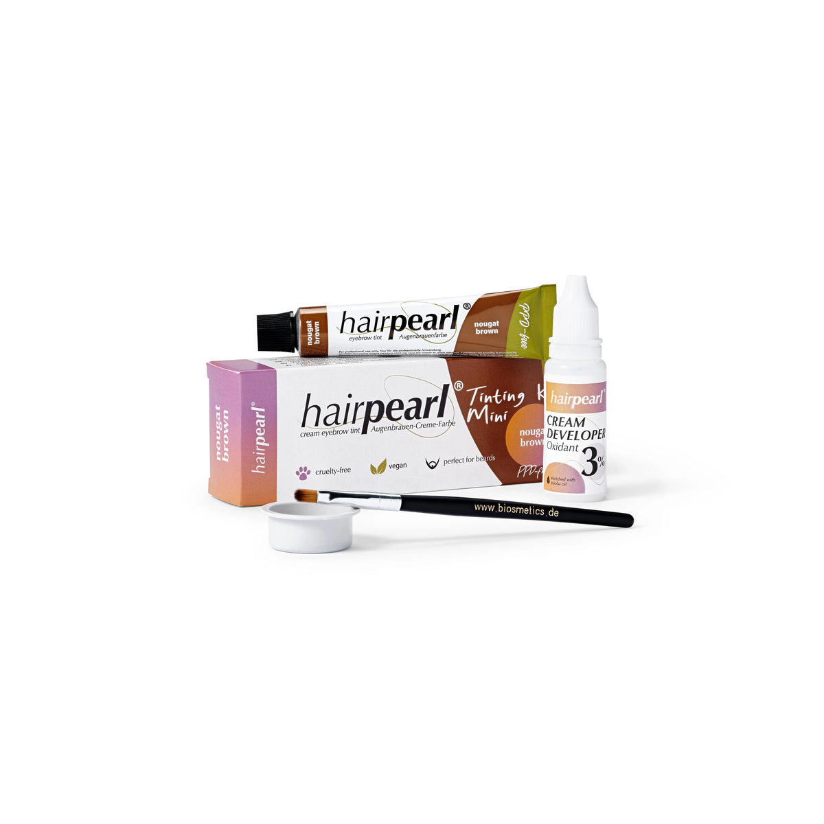 Hair Pearl Hairpearl Tinting kit mini PPD free No 3 Natural Brown – hårfärg