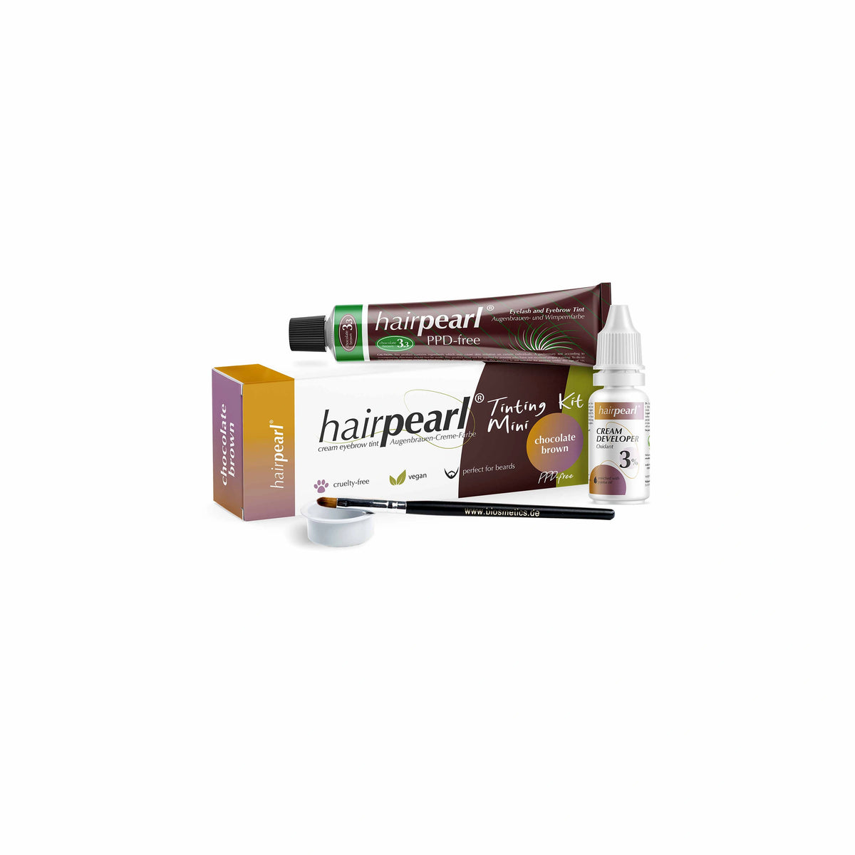 Hair Pearl Hairpearl Tinting kit mini PPD free No 3.3 Chocolate Brown – hårfärg