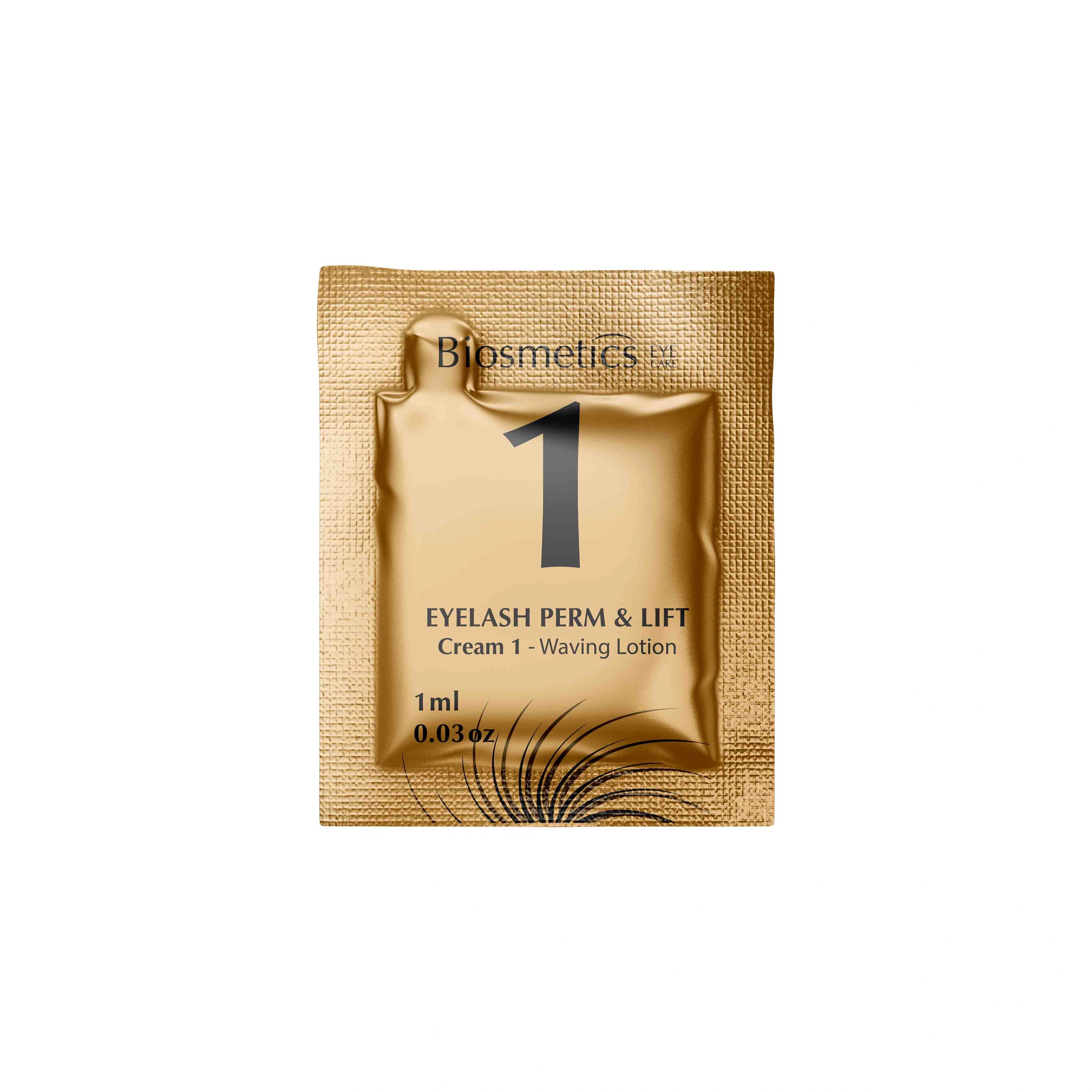 Biosmetics Eyelash Perm&Lift Cream 1, sachet – fransprodukt