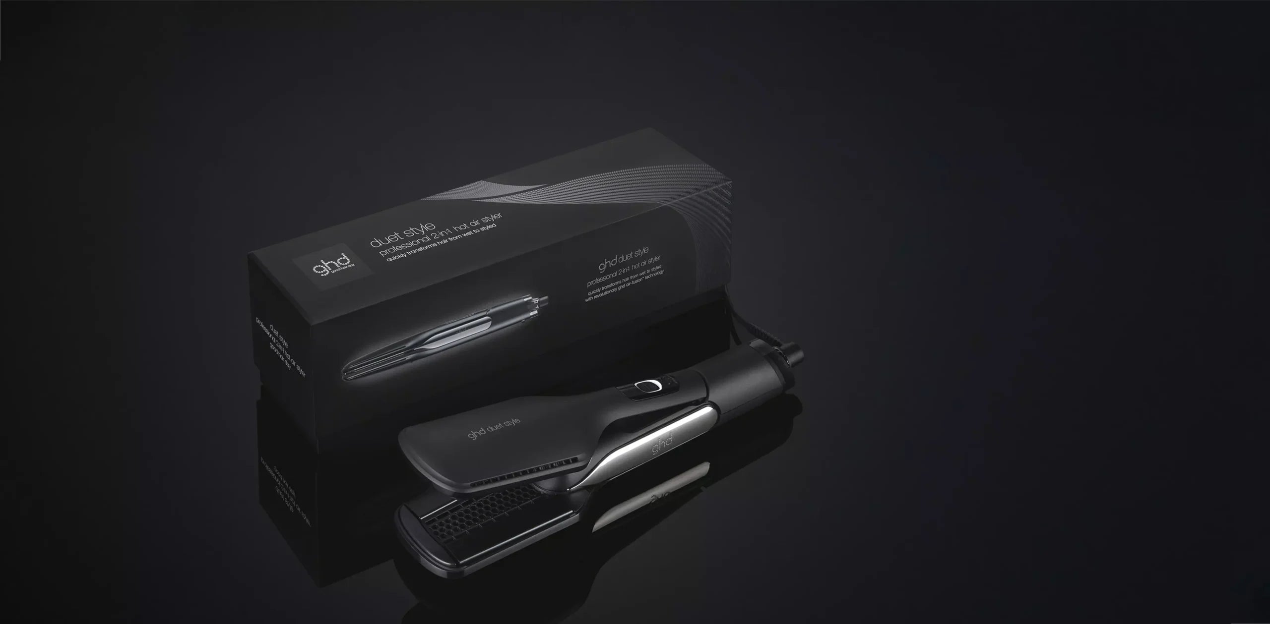 GHD Duet Style Varmluftsstyler I Svart