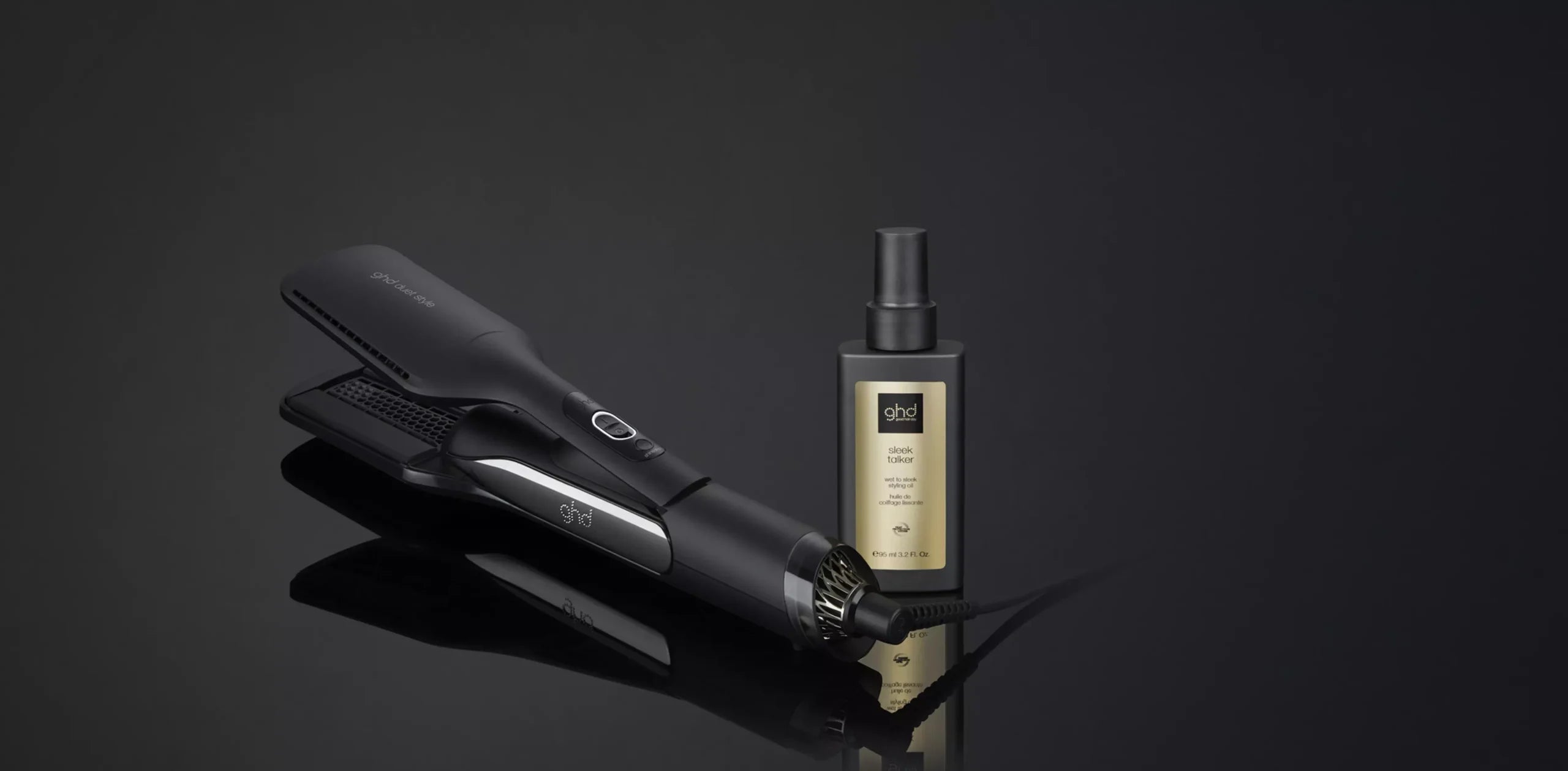 GHD Sleek Talker – WET TO Sleek Stylingolja