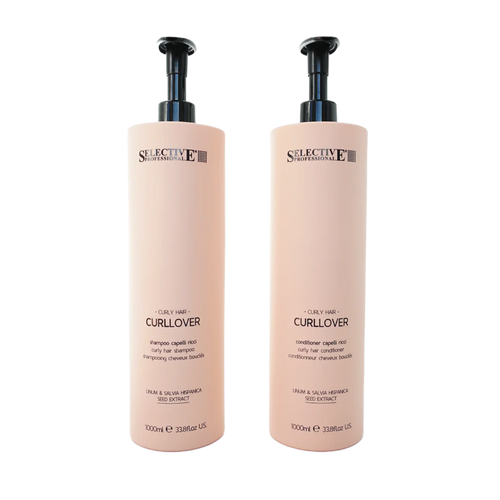 Curllover duo schampo + balsam 1000 ml från Selective Professional