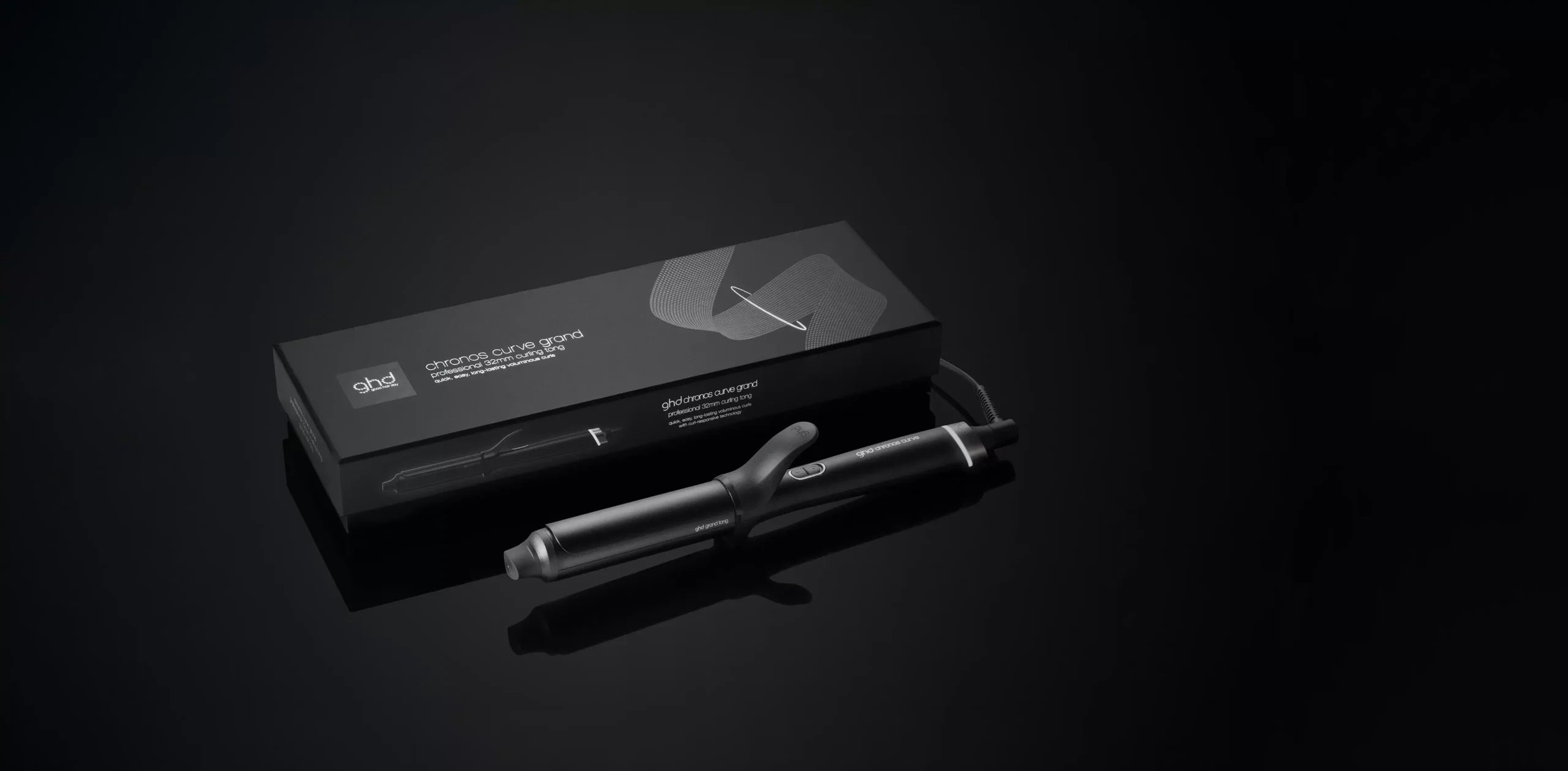 NYA GHD Chronos Curve MAX Wand - Locktång (38 mm Cylinder) för Lösa Vågor