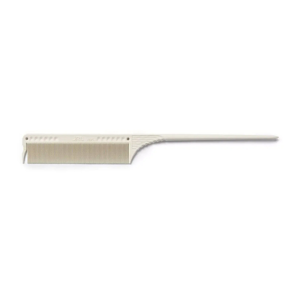 JRL Fine teeth tail comb 8,5" White – kam