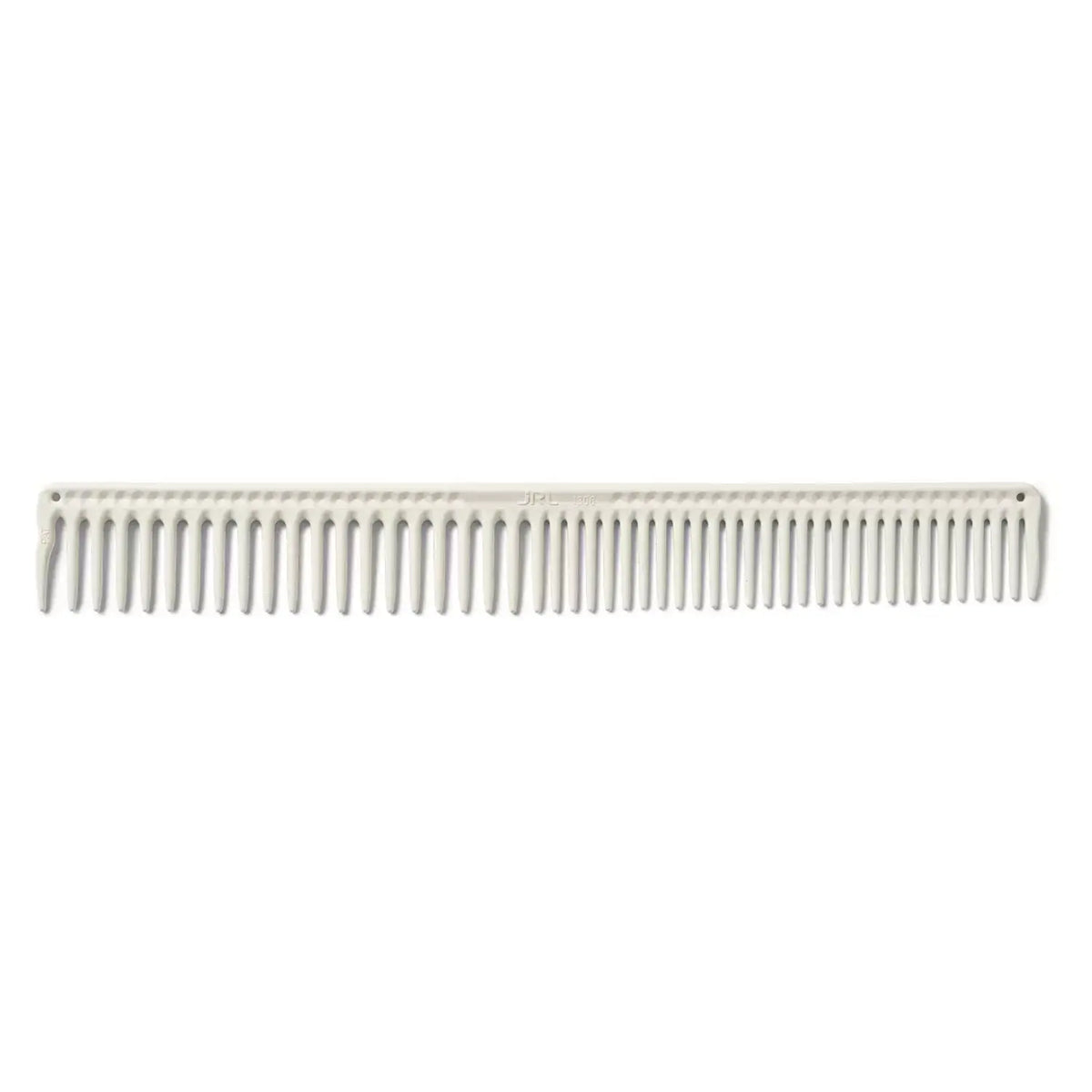 JRL Long round tooth cutting comb 9" White – kam