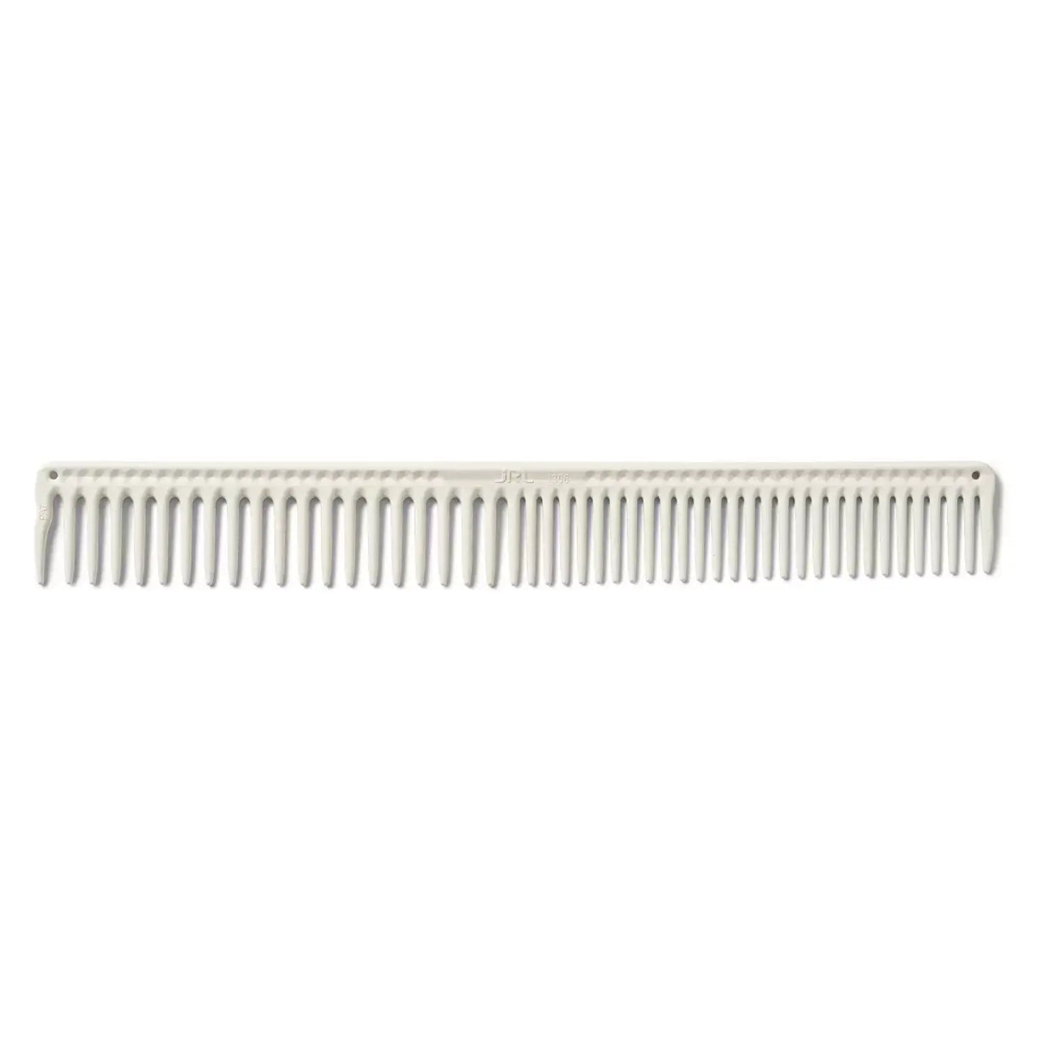 JRL Long round tooth cutting comb 9" White – kam
