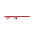 JRL Fine teeth tail comb 9.8" Red – kam