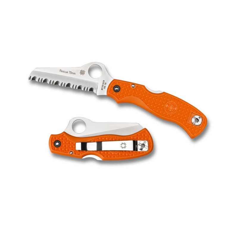 Spyderco Rescue 79mm Orange Fällkniv