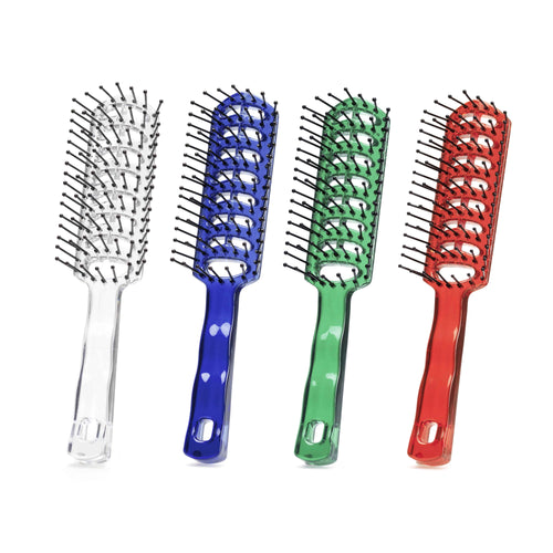 BH Brushes Bravehead Vented brush, transparent - assorted colors – hårborste