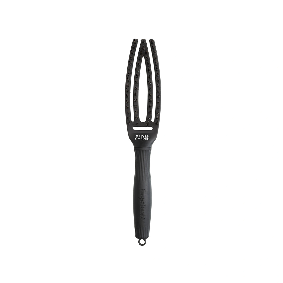 Olivia Garden OG Fingerbrush care Ionic Boar&Nylon Full Black, S – hårborste