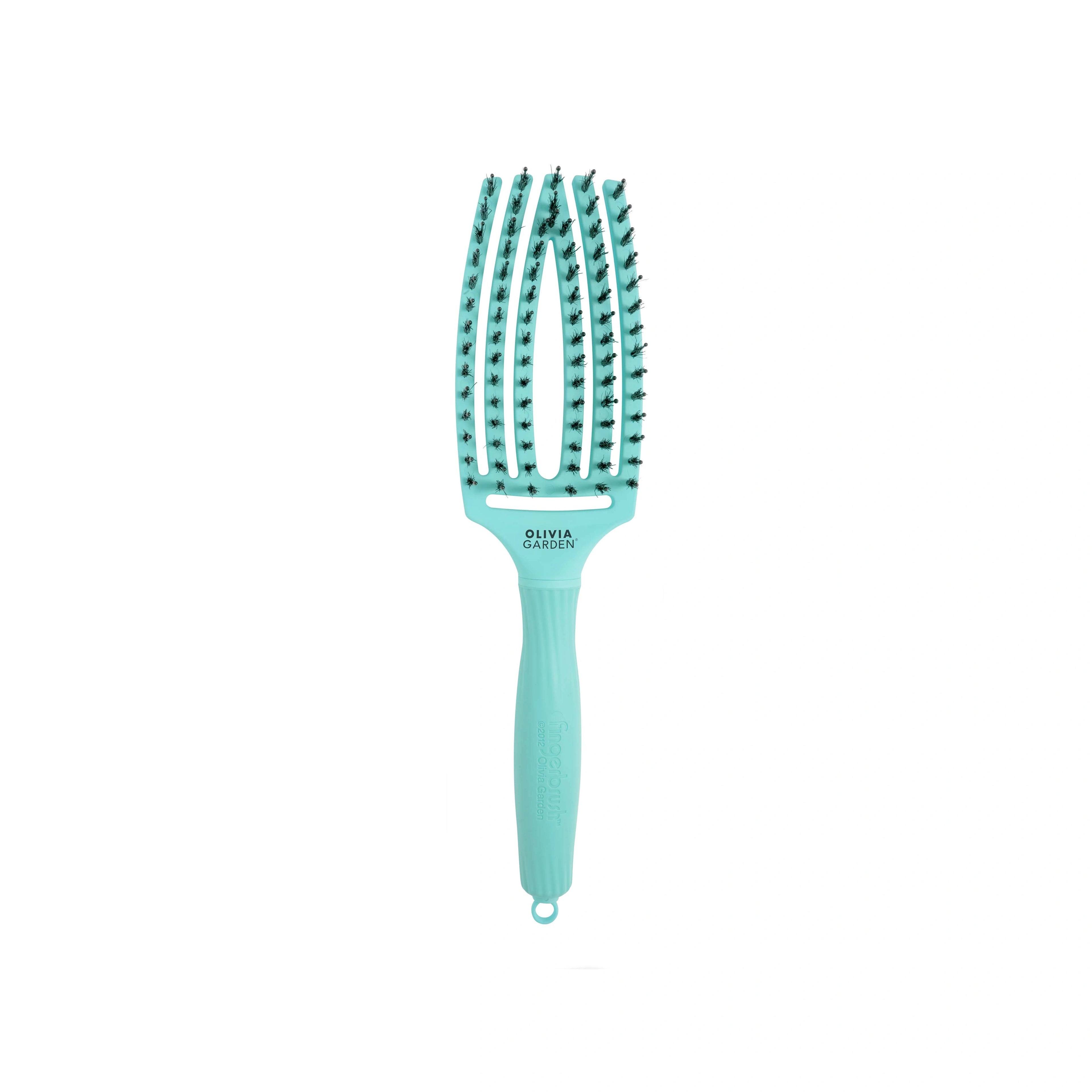 Olivia Garden OG Fingerbrush Care ionic Boar&Nylon Mint, M – hårborste