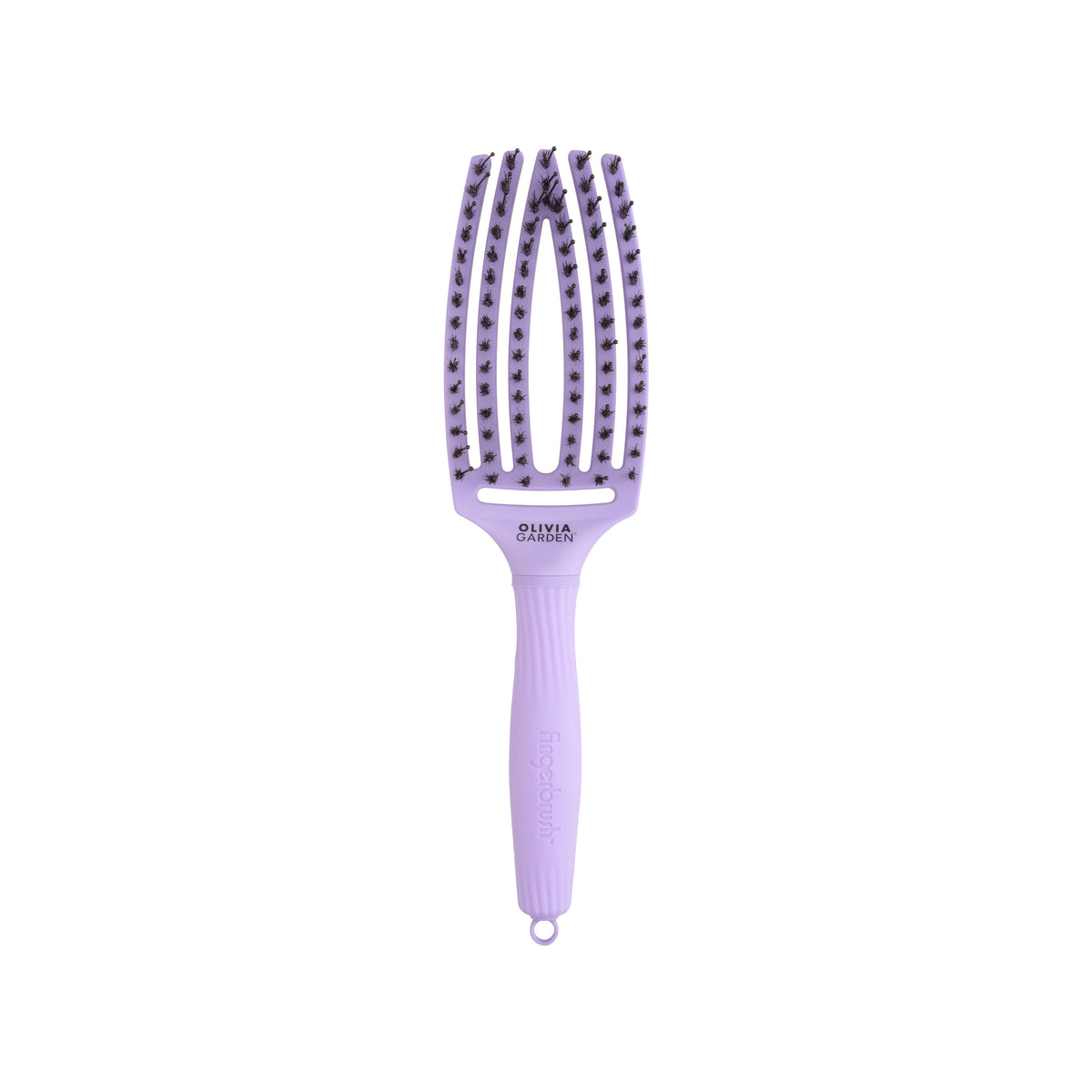 Olivia Garden OG Fingerbrush Care ionic Boar&Nylon Lavender, M – hårborste