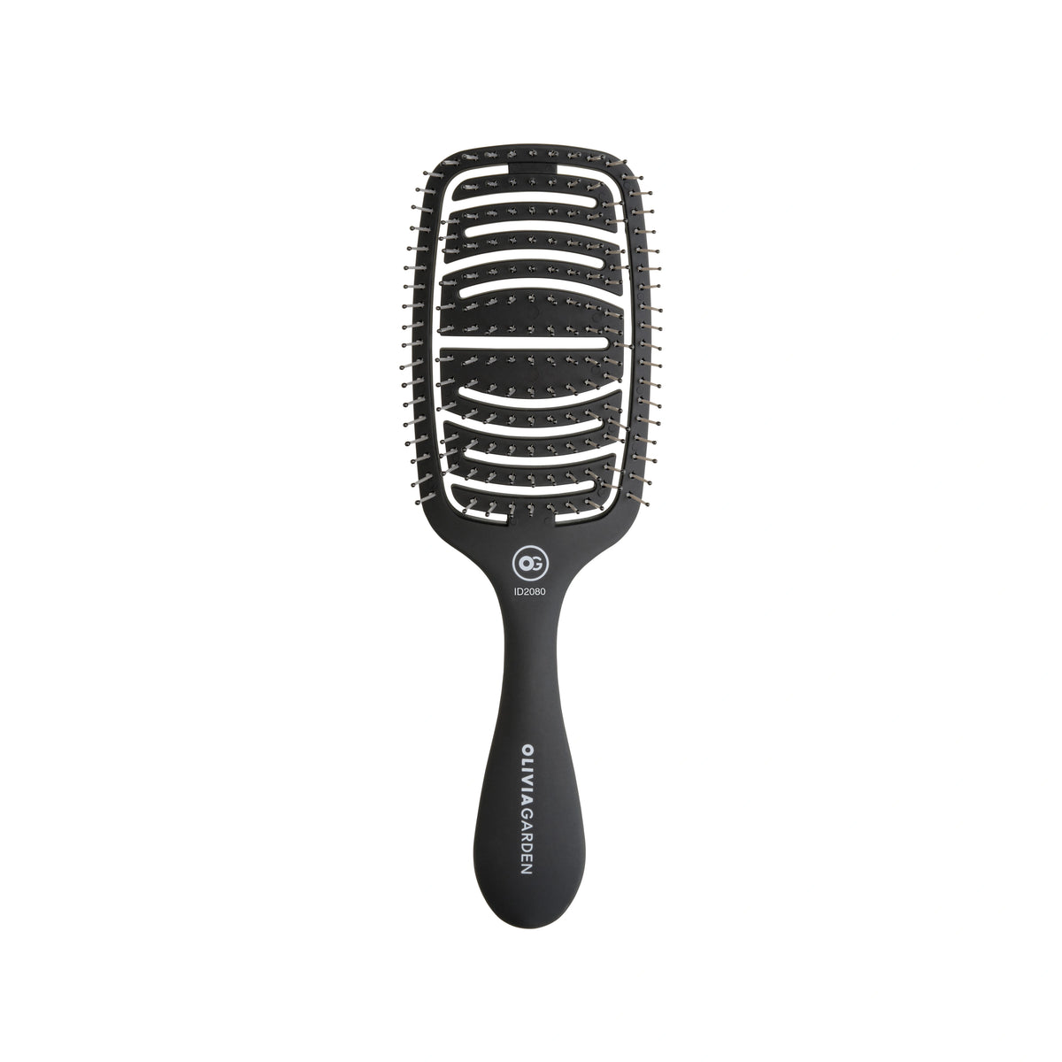 Olivia Garden OG Essential Care Flex Thick Hair Bristles Matt Black – hårborste