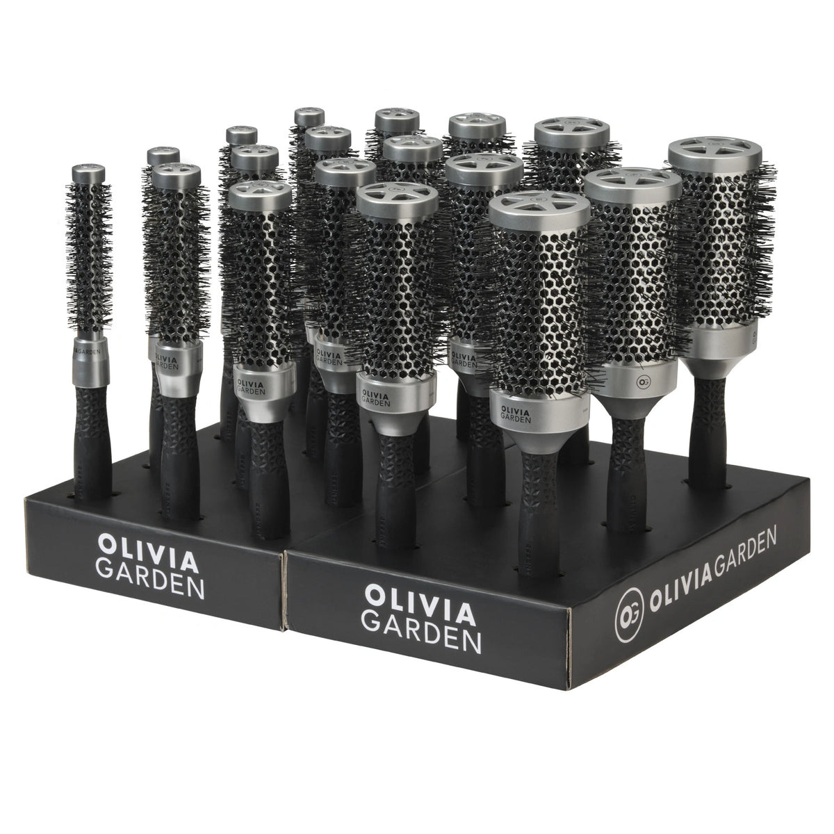 Olivia Garden OG Essential Classic Display 18 pcs 4(15+25+35)3(45+55) – hårborste
