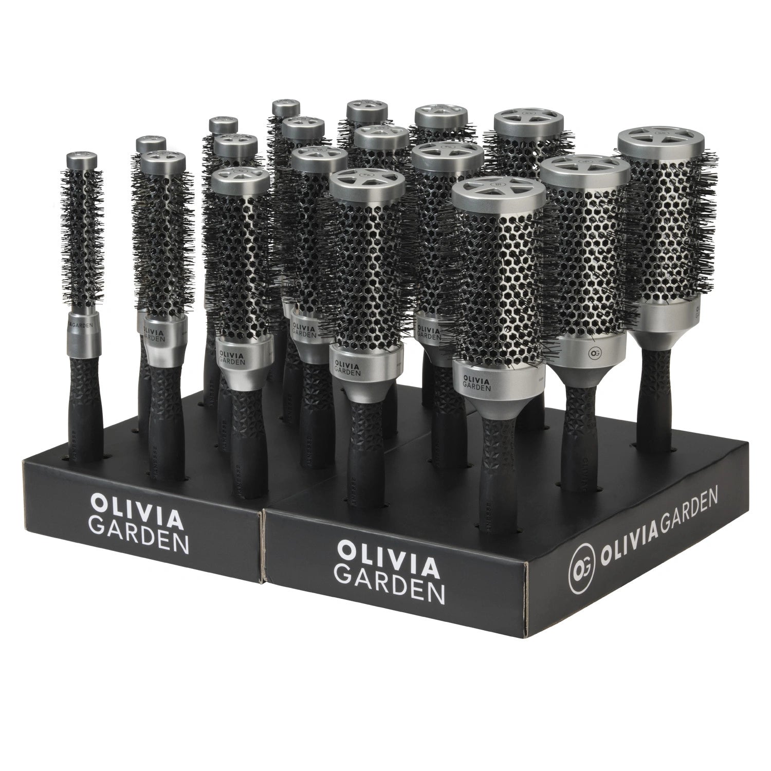Olivia Garden OG Essential Classic Display 18 pcs 4(15+25+35)3(45+55) – hårborste