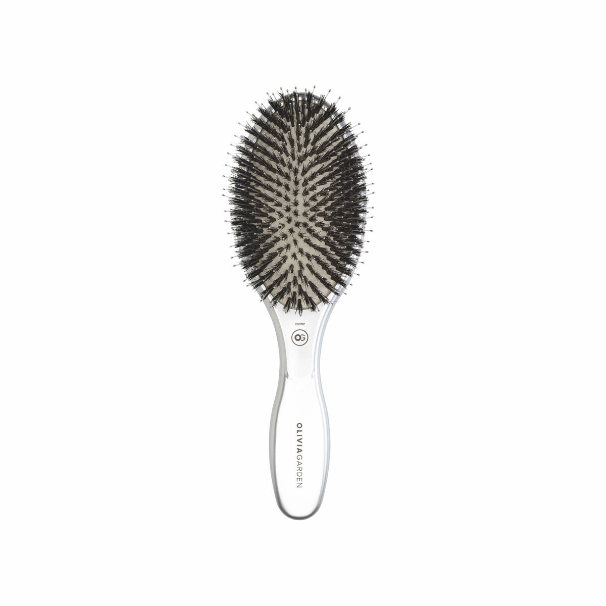 Olivia Garden OG Expert Care Oval Boar&Nylon Bristles Silver – hårborste