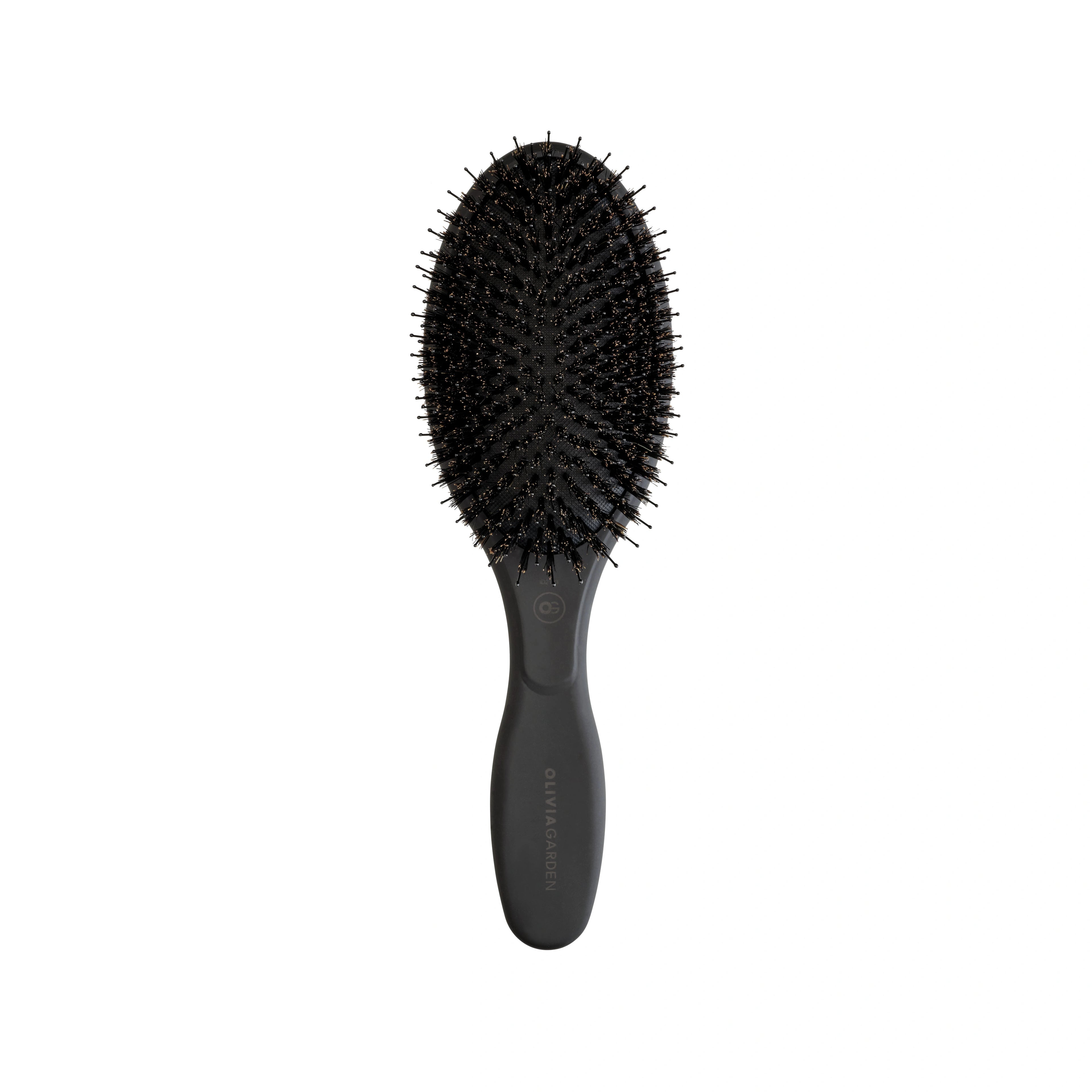Olivia Garden OG Expert Care Oval Boar&Nylon Bristles Black – hårborste