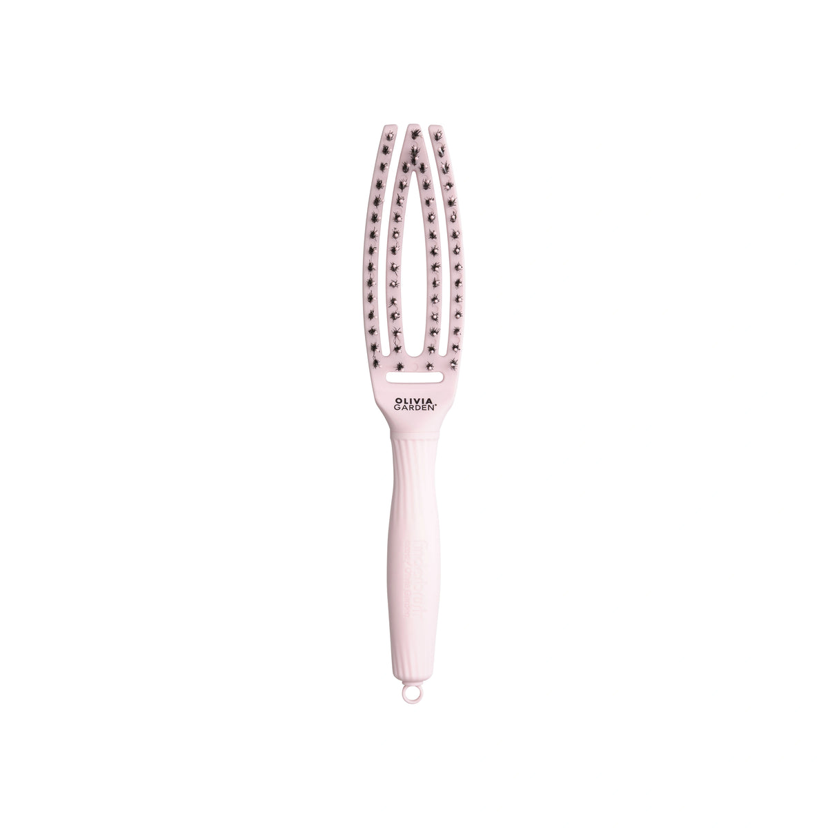 Olivia Garden OG Finger brush combo pastel pink, S – hårborste