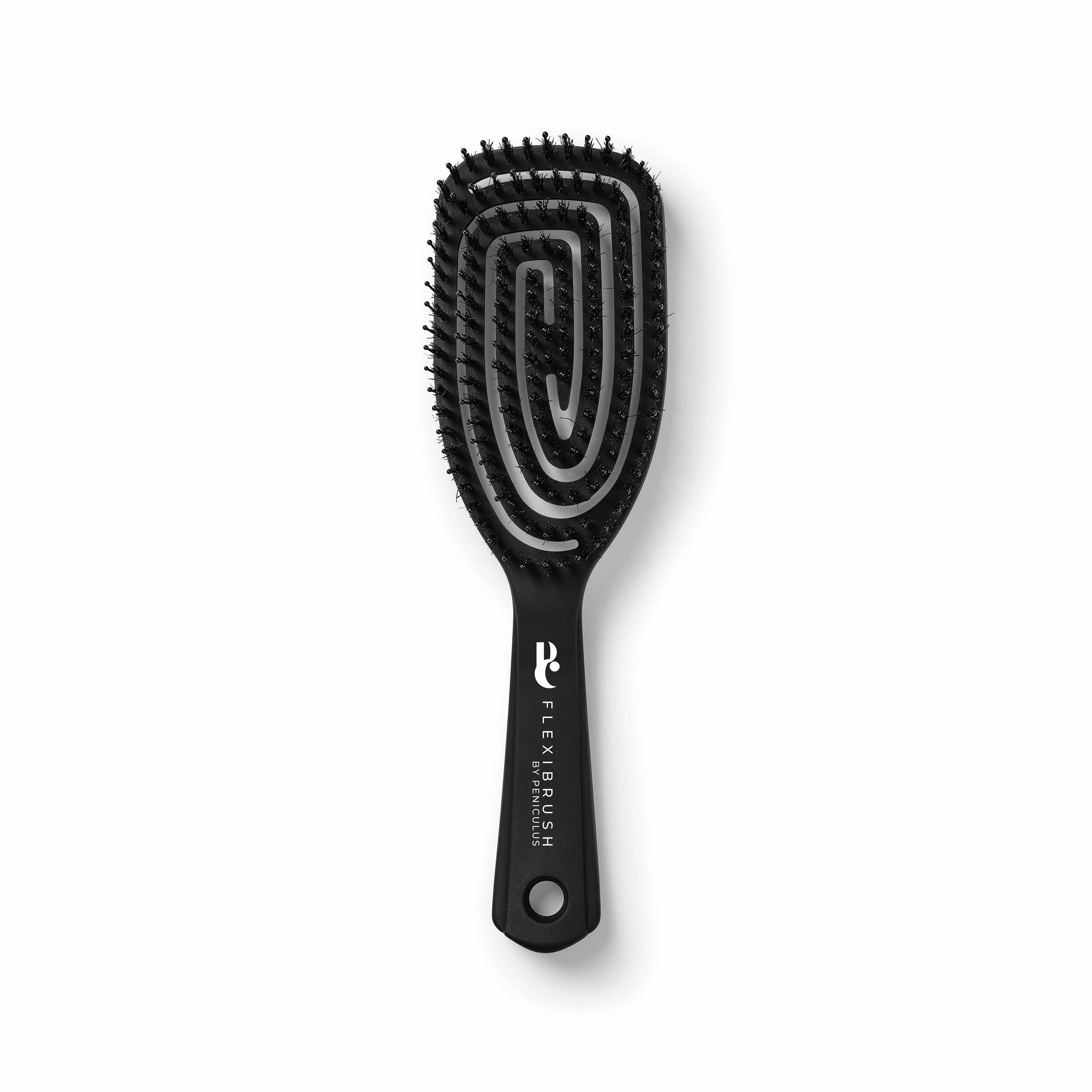 Peniculus PC Flexibrush combo, Svart – hårborste
