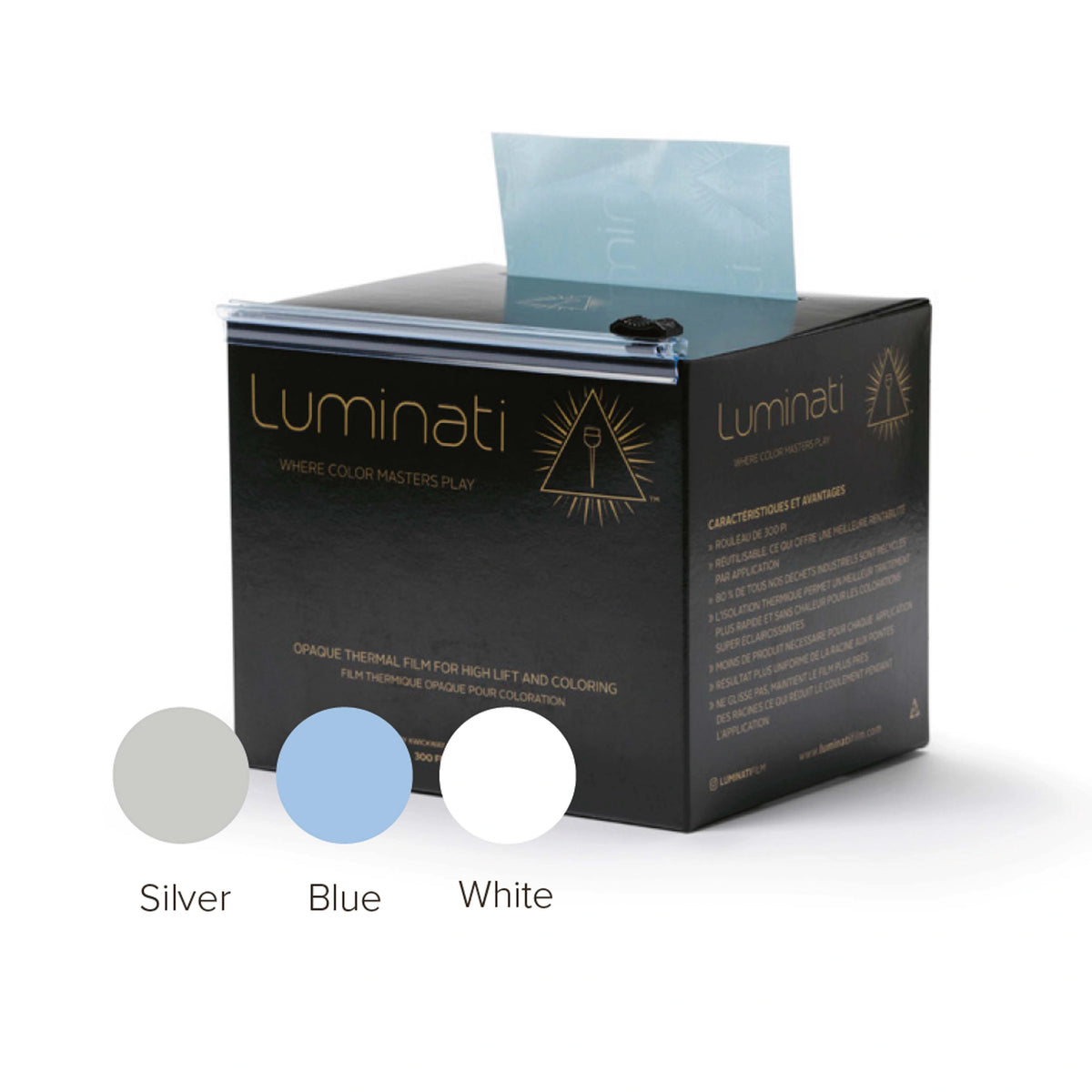 Luminati roll, silver 93 m – slingpapper