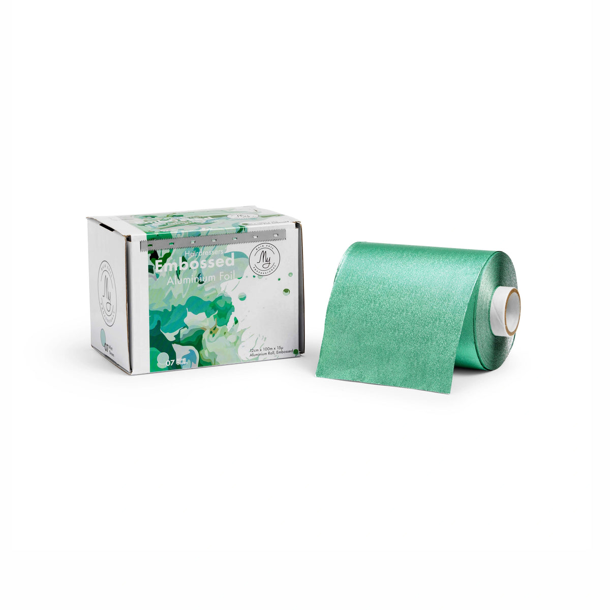 Aluminium Foil My Foil 100 m embossed, Mint green – folie