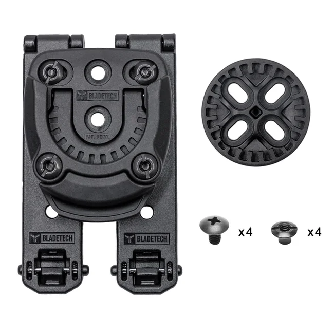 Blade-Tech Tek-Mount Mini Kit monterad på Molle-Lok Small