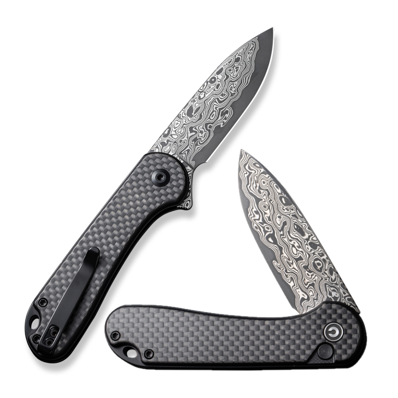 Civivi Button Lock Elementum 2 Damascus
