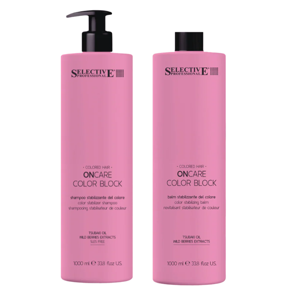 Duo Färgbevarande Schampo + Balsam | Color Block 1000ml från Selective Professional