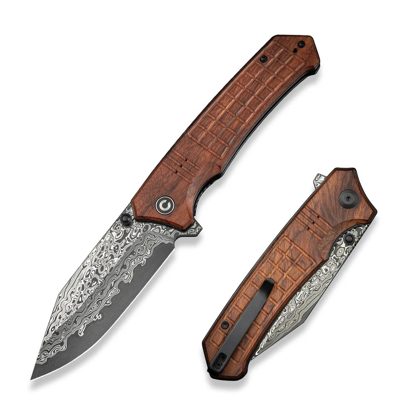 CIVIVI Tacticorix Damascus Wood Fällkniv