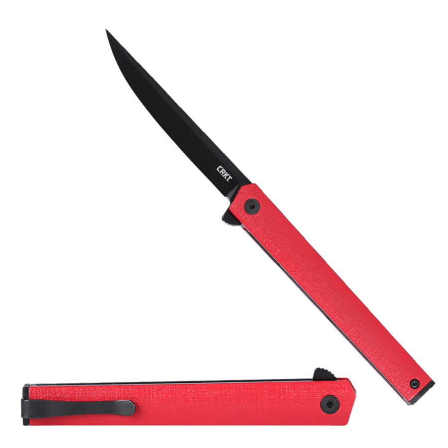 CEO Flipper Black Red CRKT Fällkniv