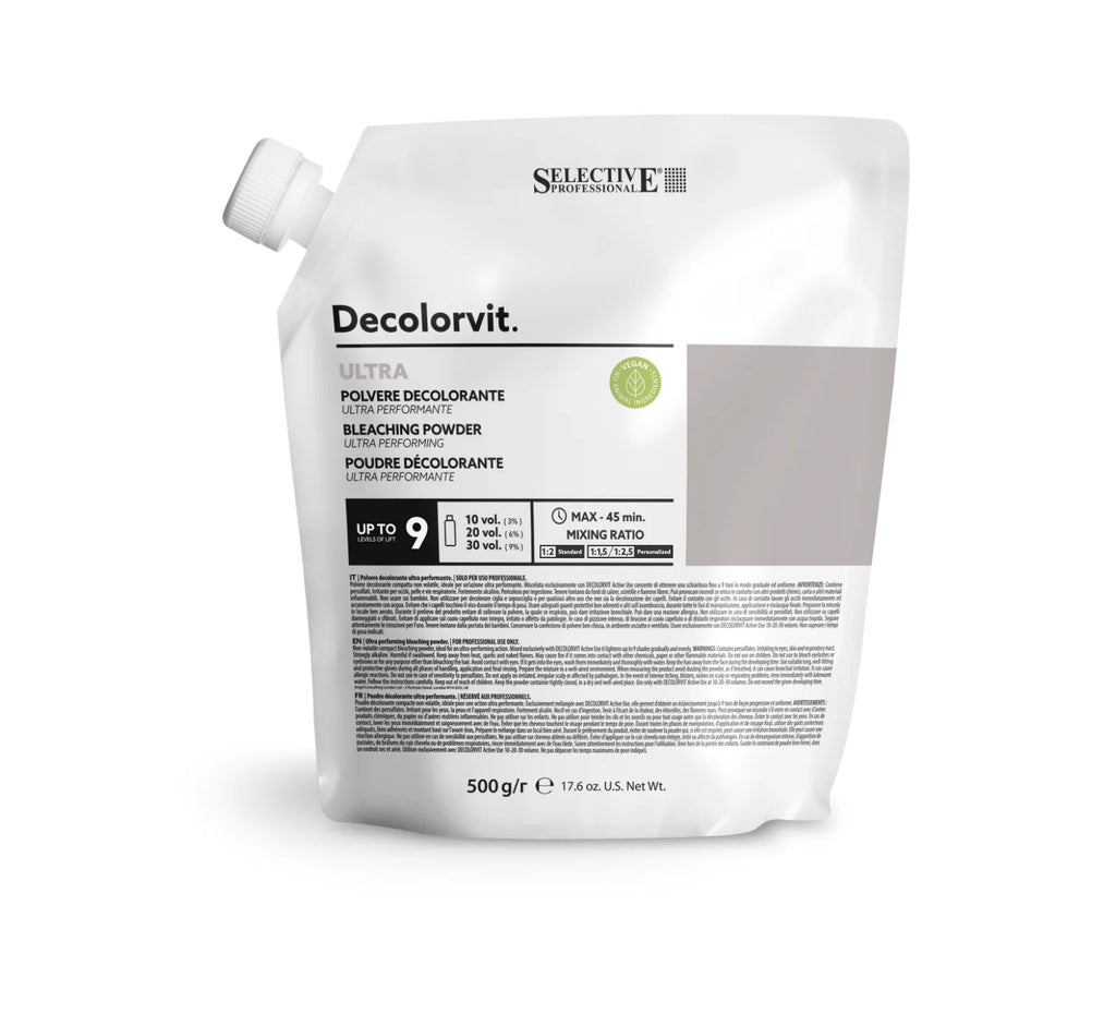 Decolorvit Ultra 500 G – Extremt Blekningspulver Upp Till 9 Nivåer | Professionell Hårblekning