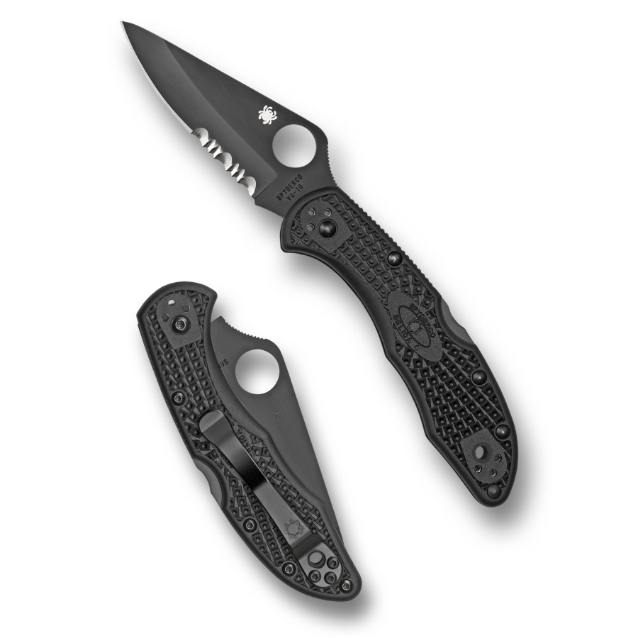 Spyderco Delica 4 Black Blade