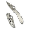 Spyderco Delica 4 Titanium Damascus