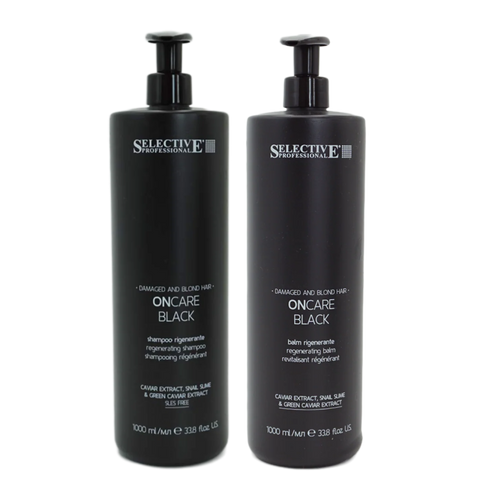 Duo schampo + balsam Black 1000 ml från Selective Professional