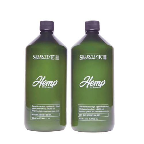 Duo schampo + balsam Hemp 1000 ml från Selective Professional