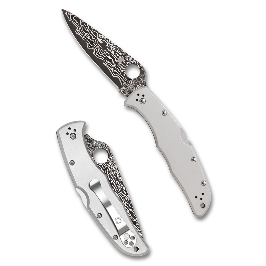 Spyderco Endura 4 Titanium Damascus